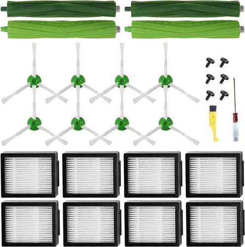 Vista 9 de Piezas de repuesto compatibles con iRobot Roomba i3 i3+ i4 i6 i6+ i7 i7+ i8 i8+/Plus E5 E6 E7 Serie I, E y J Aspiradora, 1 juego de cepillos