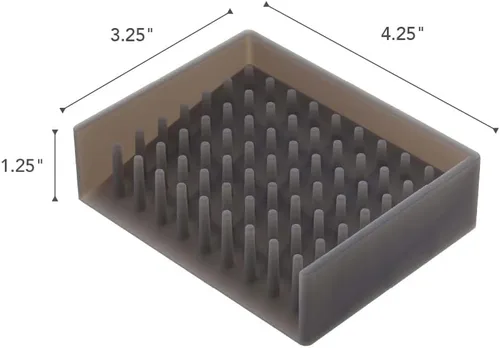 Vista 5 de Yamazaki Home Float Bandeja de jabón autodrenante - Soporte flotante para fregadero - Silicona