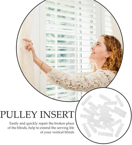 Vista 2 de 12pcs Polea Vertical Insertar Persianas Suministros
