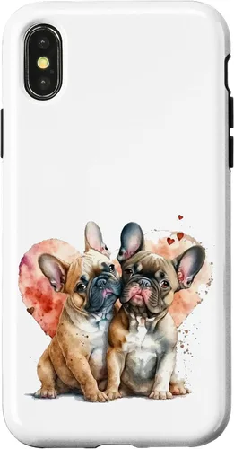 Vista 5 de Carcasa para iPhone 17, diseño de perro francés, diseño de bulldog francés