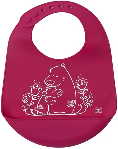 Vista 8 de Modern Twist - Babero 100% silicona de grado alimenticio, impermeable y reutilizable, Badger Family - Lavanda
