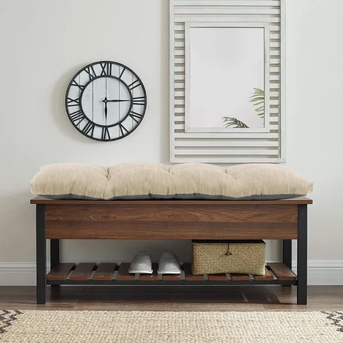 Vista 2 de baibu Almohadilla de banco clásica de 36 pulgadas de color sólido con lazos, almohada de banco rectangular súper suave para interiores y exteriores