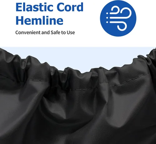 Vista 5 de iCOVER - Funda para bote de pedales, apta para botes de remo de 3 o 5 personas, funda impermeable resistente para remos, negra