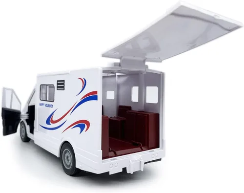 Vista 4 de Juguetes para autocaravana de juguete para niños modelo de automóvil de juguete vehículo recreativo vacaciones viajes aventura alimentado por