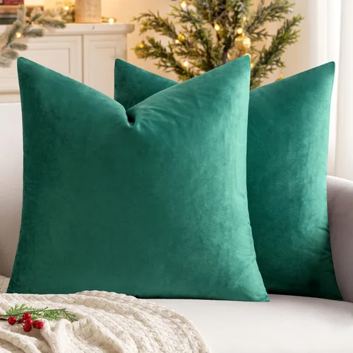 Vista 28 de MIULEE Paquete de 2 fundas de almohada de terciopelo decorativas rectangulares lumbares, fundas de cojín suaves sólidas para sofá, sofá, dormitorio