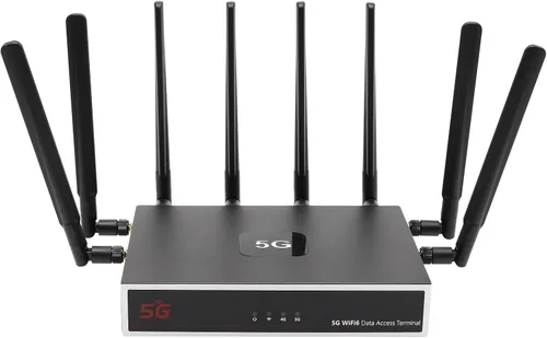 Vista 8 de Router de tarjeta SIM 5G CPE, WiFi 6 5G módem celular de doble banda NSA SA con ranura para tarjeta SIM para Smarthome Office Interior Router