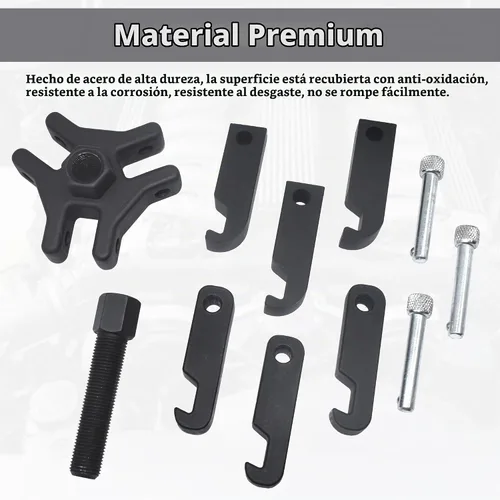 Vista 6 de Kit de extractor de polea de amortiguador de equilibrador armónico Estuche negro