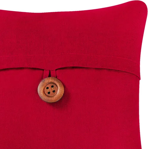 Vista 2 de C&F Home Sobre rojo patriótico 4 de julio Día de los Caídos Día del Trabajo Americana Libertad de Plumas Decoración Decoración Almohada 18 x 18 Rojo