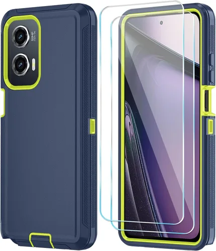 Vista 12 de Qinmay Funda para Motorola Moto G Stylus 5G 2024 con protector de pantalla HD, resistente, a prueba de golpes y caídas, funda de 3 capas para Moto G