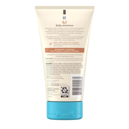 Vista 7 de Aveeno Baby Healthy Start Bálsamo nutritivo para recién nacido, bálsamo hipoalergénico para la piel del bebé con hojas de avena prebióticas, una