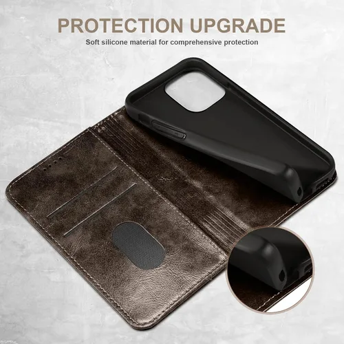 Vista 5 de SINIANL Funda tipo cartera compatible con iPhone 14 Plus, con función atril magnético, tarjetero de crédito para iPhone 14 Plus de 6.7 pulgadas