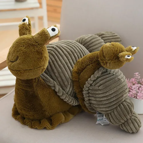 Vista 6 de MUPI Almohadas de caracol de animales de 11 pulgadas, regalo de peluche de caracol grande para niños, regalo para cumpleaños de niños, linda