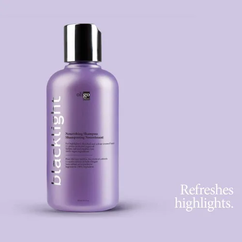 Vista 5 de Oligo Professional Blacklight Champú nutritivo Sin parabenos Hidratación hidratante Extensor de color vegano