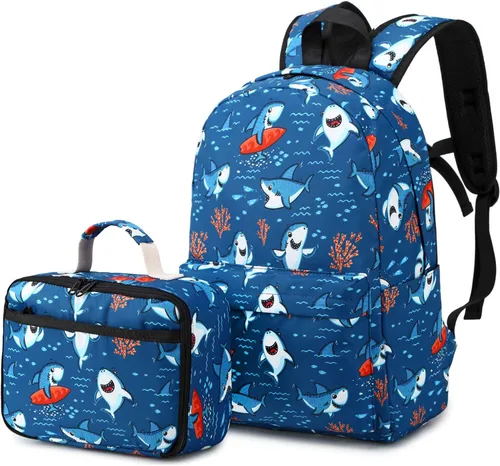 Vista 84 de CAMTOP - Conjunto de mochila y lonchera con estampados divertidos para niños de preescolar y primaria), Y0058-2