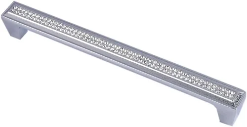 Vista 10 de LANC Tiradores de gabinete de cristal negro para cocina y baño, manijas de gabinete para dormitorio, pomo de gabinete negro mate brillante