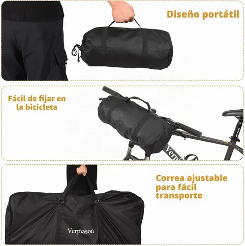 Vista 5 de Bolsa de transporte plegable para bicicleta de carretera MTB de 26-29 pulgadas