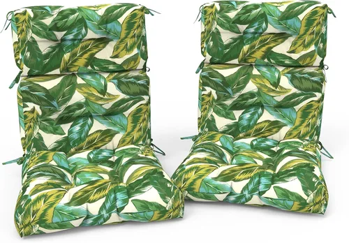 Vista 24 de Cojines para sillas de patio con respaldo alto para exteriores, cojines Adirondack para jardín, porche, hogar, oficina, uso en sillas, 44 x 22 x 4