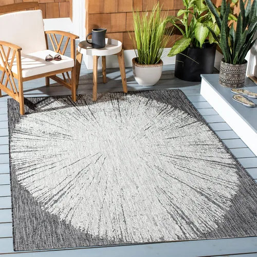 Vista 33 de Safavieh Courtyard Collection CY8893 - Alfombra decorativa para interiores y exteriores, no desprende pelusa, fácil de limpiar, 2 x 3 pies 7 beige