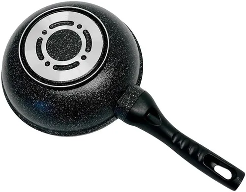 Vista 8 de Prolinemax 8 "mármol wok antiadherente cocina sartén olla 5 capas mármol wok utensilios de cocina