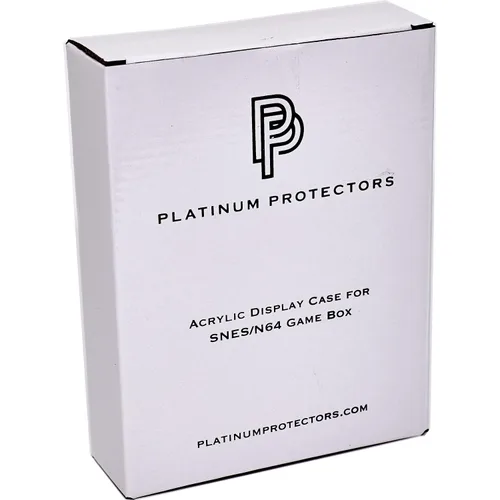 Vista 6 de Platinum Protectors Acrylic Display Case for N64 & SNES Super Nintendo Boxes Premium UV Protection