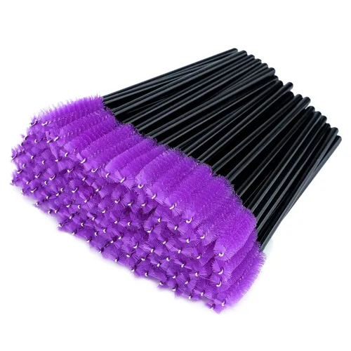 Vista 7 de G2PLUS 300 unidades de brochas desechables para rímel, kit de maquillaje con cepillo de pestañas de cristal, varillas ajustables para extensiones