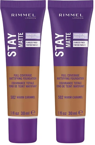 Vista 21 de 3 x Rimmel London Stay Matte - Base líquida mousse mate 30ml - 201 Beige clásico