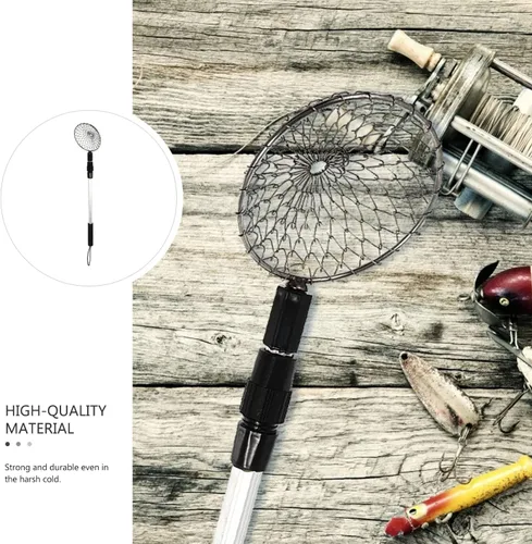 Vista 5 de BESPORTBLE Metal Ice Fishing Scoop Skimmer: Plástico Plegable Invierno Desmontable Pesca Hielo Pesca Scoop L