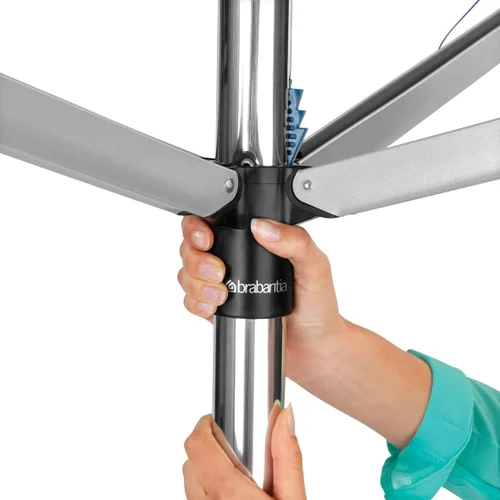 Vista 4 de Brabantia Topspinner - Tendedero giratorio de 4 brazos para exteriores, material resistente a la intemperie, cierre de cremallera, para exteriores