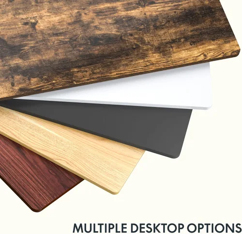 Vista 6 de FLEXISPOT Mesa de Escritorio de una pieza de 102 x 61 cm, escritorio de altura ajustable de 1 pulgada, mesa rectangular de escritorio de 42 cm, Negro
