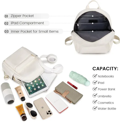 Vista 3 de LOVEVOOK Mini mochila pequeña y linda mochila de moda para niñas y mujeres Light