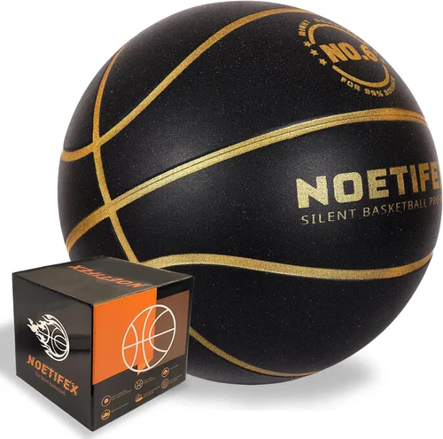Vista 18 de Balón de baloncesto silencioso con peso de 580g mejorado, balón de entrenamiento interior de alta densidad y silencioso con caja de regalo