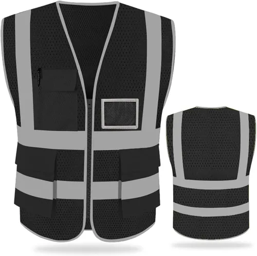 Vista 12 de FEimaX Chaleco de seguridad de alta visibilidad Chalecos de trabajo
