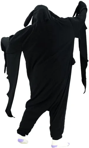 Vista 3 de Mothman Halloween Onesie Adult Pajamas Cosplay Animal Homewear Sleepwear Jumpsuit Costume for Women Men