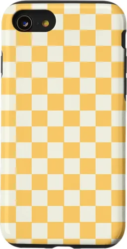 Vista 18 de Yellow Checkered Checker Checkerboard Classic Pattern Case for iPhone 17