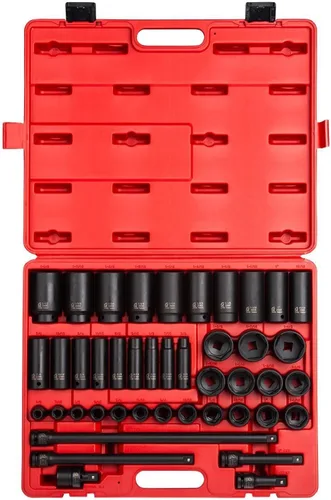 Vista 7 de 43PC 1/2" DR AE IMP JUEGO DE SOCKET, Negro