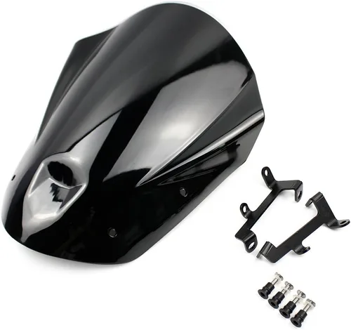 Vista 6 de Parabrisas de carreras de motocicleta deflector de viento delantero compatible con Y-amaha MT09 FZ09 MT FZ 09 MT-09 MT-09 FZ-09 2013 2014 2015 2016