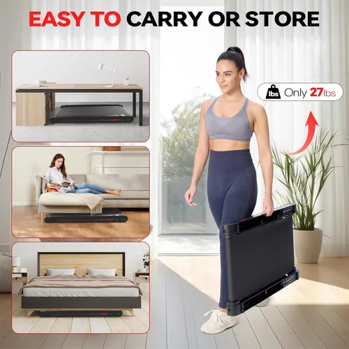 Vista 6 de Sperax Walking Treadmill Pad with APP, 3 in 1 Under Desk Treadmill, 400W Low Noise Walking Vibration Pad with Remote Control,Portable Treadmills for
