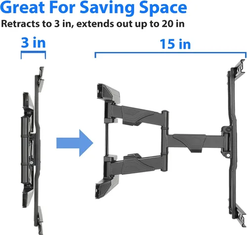 Vista 3 de Soporte de pared para TV Mount Factory para televisores de 40 a 70 pulgadas con cable HDMI (PRO-X6)