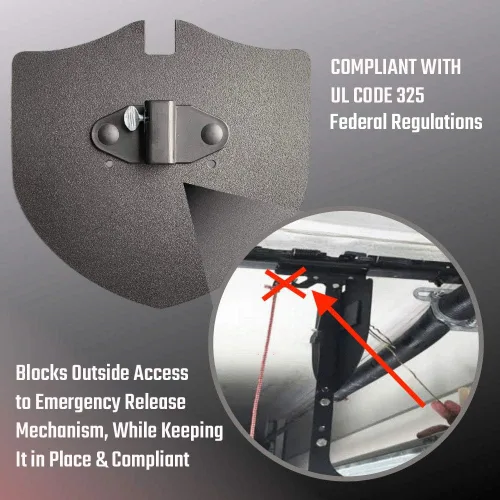 Vista 3 de Garage Shield GS100 Protector de seguridad para puertas de cocheras - Proteja su cochera y su casa de ladrones