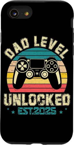 Vista 18 de iPhone XR Dad Level Unlocked EST.2025 Retro Style Case