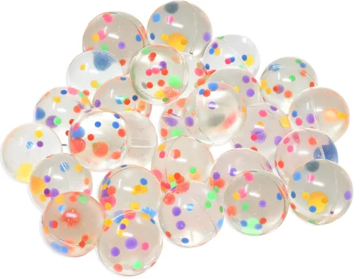 Vista 23 de Kiddie Play 25 Bouncy Balls for Kids Party Favors Bouncy Ball 27mm Superball Small Rubber Balls for Kids