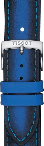 Vista 2 de Tissot T852046840 0.787 in Lug Correa de cuero azul, Azul, Moderno