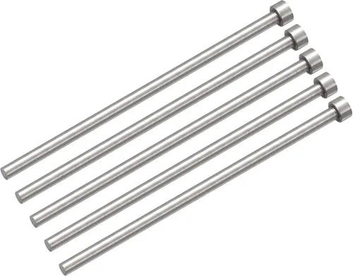 Vista 9 de uxcell Pasadores eyectores rectos, 0.118 in (1/8 ") de diámetro. Punzón de punta redonda de acero 65Mn 200 mm (8") de largo para mantenimiento