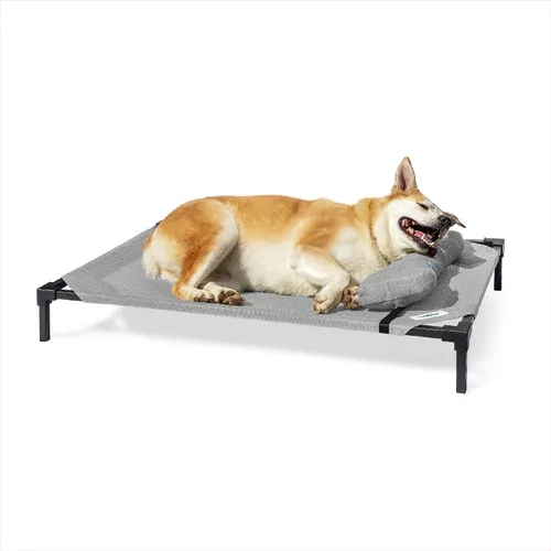Vista 12 de Cama Elevada para Perros Coolaroo Pro con Tela HeatShield – Catre Elevado de Enfriamiento Avanzado para Razas Pequeñas y Medianas, Fácil de Limpiar