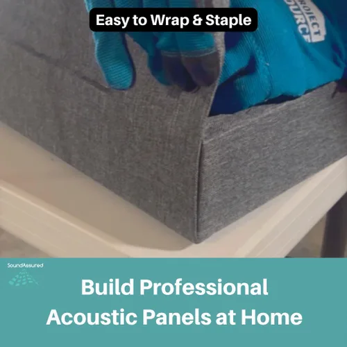 Vista 6 de SoundAssured Tejido Acústico - Tejido Acústicamente Transparente para Hacer Paneles Acústicos - Tejido Acústico para Paneles de Sonido DIY (50s Rosa)