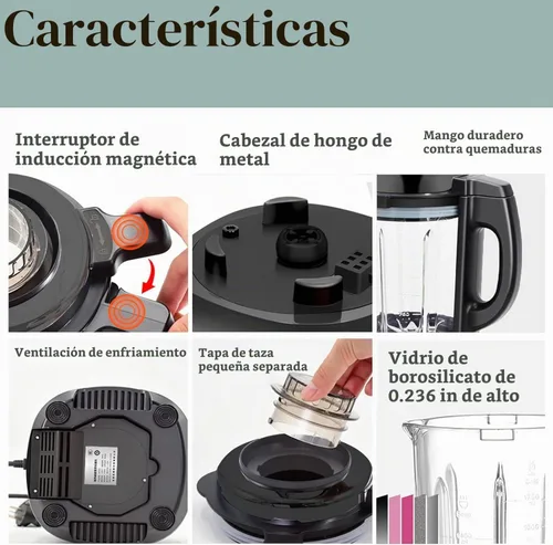 Vista 7 de Mezclador de procesador de alimentos Combo, máquina de cocina todo en uno