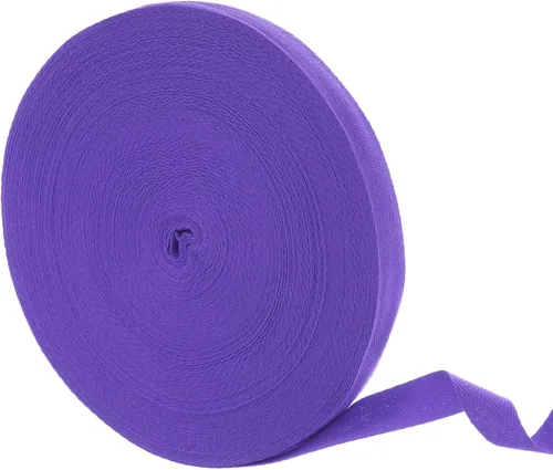 Vista 36 de uxcell Cinta de sarga de algodón de 50 yardas, cinta de espiga de 3/8 pulgadas para coser ropa, manualidades (azul)