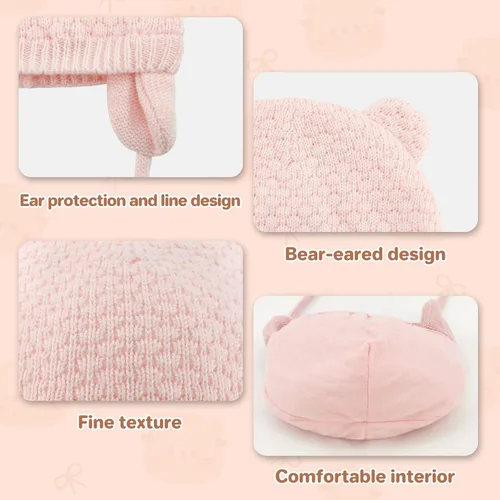 Vista 3 de Duoyeree - Gorro de punto para bebé