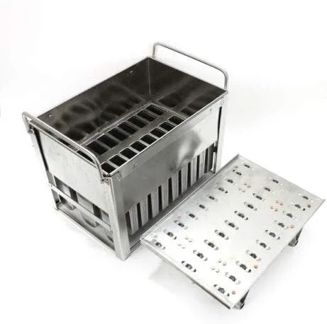 Vista 10 de Juego de moldes de helado de acero inoxidable 20/30 cavidades caseros para helados (20 unidades/modelo A)