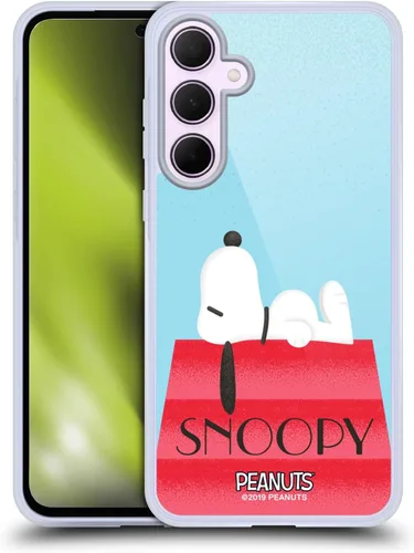 Vista 189 de Head Case Designs Snoopy Deco Dreams - Funda de gel con licencia oficial de Peanuts Blue Pattern [protección de grado militar] compatible con Google